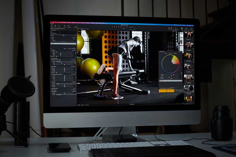 photo editor desktop computer light