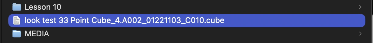 visual sequence what is a lut 