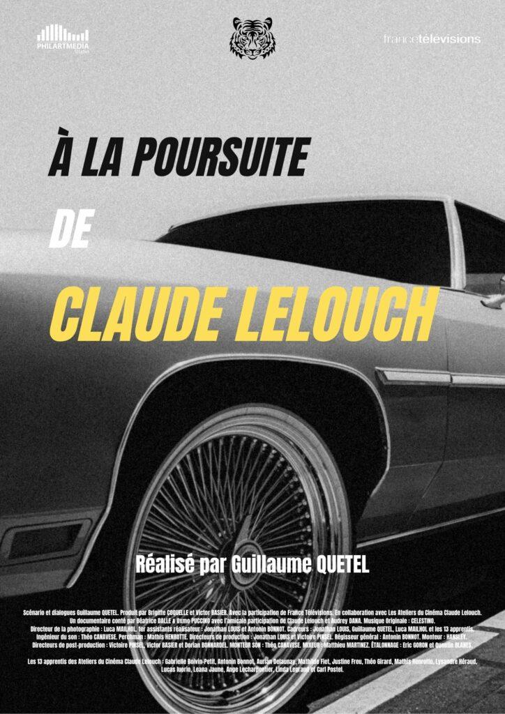 A la poursuite de claude lelouch nouvelle affiche x